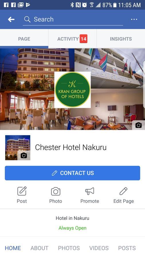 Chester Hotel Nakuru Exterior foto